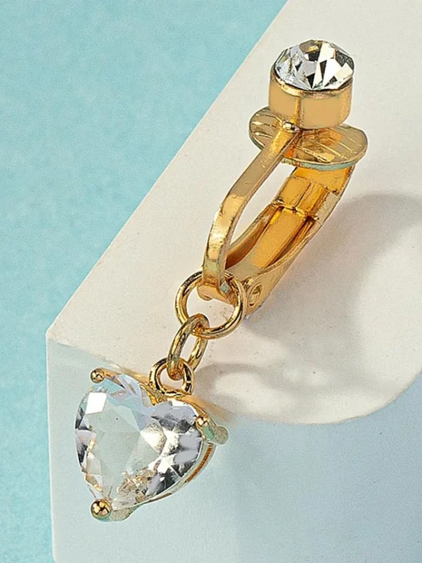 belly-button-piercing-ring-zircon-heart-body-jewelry-4 belly button jewellery