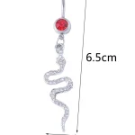 belly-button-piercing-ring-zircon-snake-body-jewelry-2 belly button jewellery