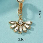 belly-button-piercing-ring-zircon-sun-body-jewelry-2 belly button jewellery