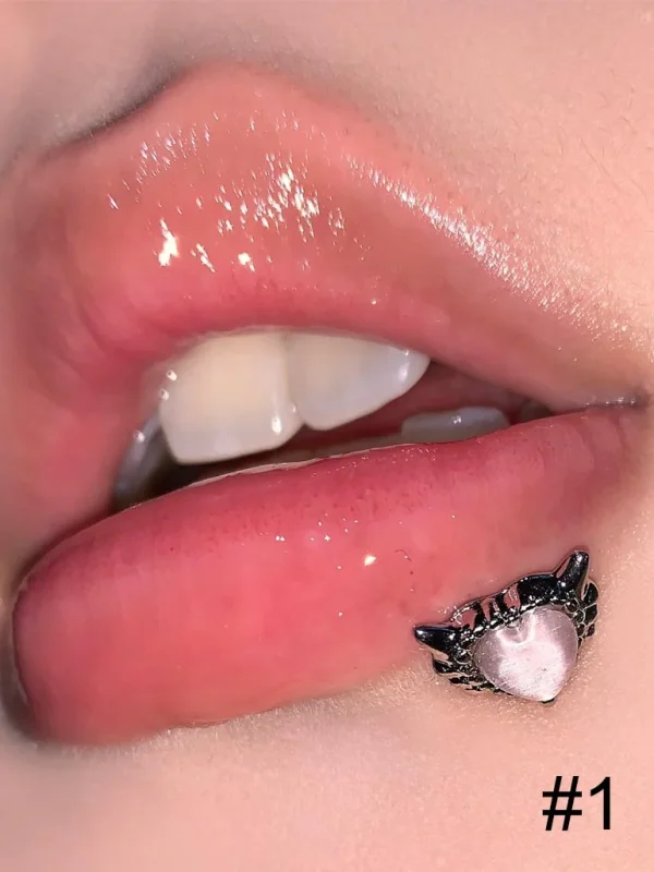 body-jewellery-heart-wig-lip-piercing-studs-2 piercing jewelry