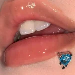 body-jewellery-heart-zircon-lip-piercing-studs-2 piercing jewelry