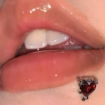 body-jewellery-heart-zircon-lip-piercing-studs-5 piercing jewelry