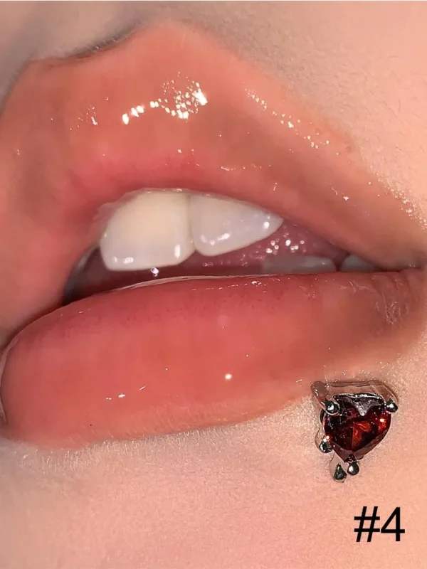 body-jewellery-heart-zircon-lip-piercing-studs-5 piercing jewelry