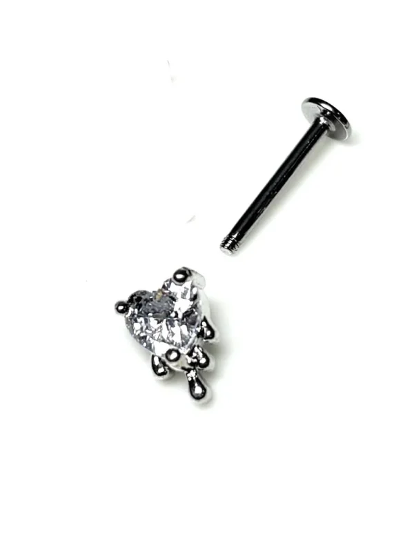 body-jewellery-heart-zircon-lip-piercing-studs-7 piercing jewelry