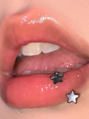 body-jewellery-stars-titanium-lip-piercing-rings-1 piercing jewelry