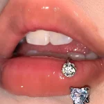 body-jewellery-zircon-heart-lip-piercing-rings-2 piercing jewelry