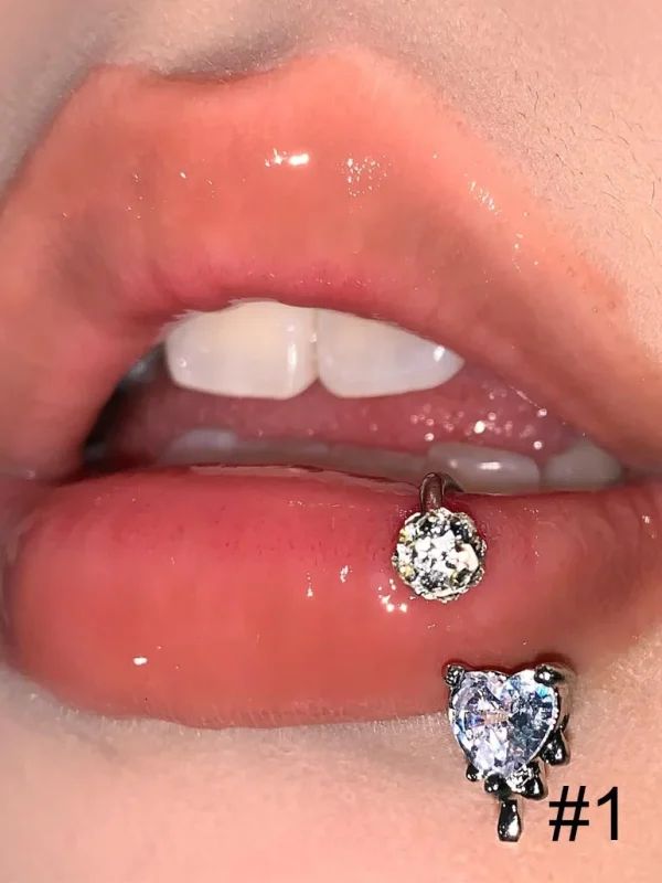 body-jewellery-zircon-heart-lip-piercing-rings-2 piercing jewelry