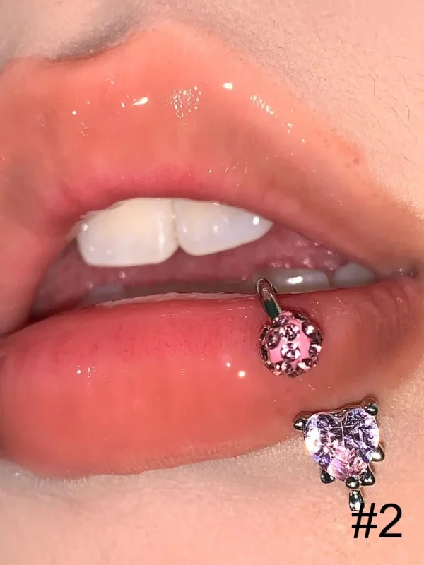 body-jewellery-zircon-heart-lip-piercing-rings-3 piercing jewelry