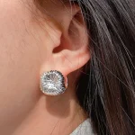 brushed-square-gold-earrings-2 sliver earrings