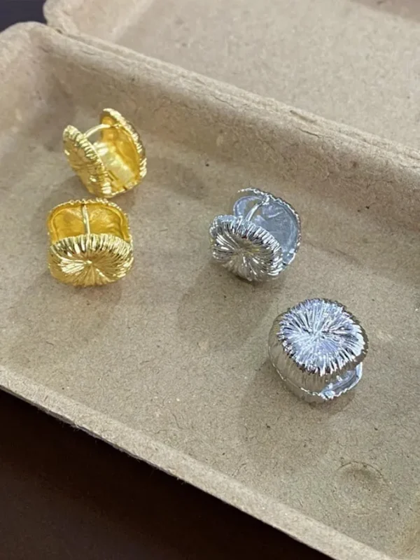 brushed-square-gold-earrings-3 gold earrings