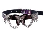 check-necklace-3-butterflies--collar-1 choker necklaces