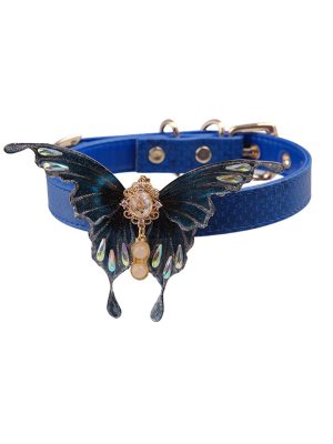 check-necklace-blue-butterfly-collar-1 choker necklaces
