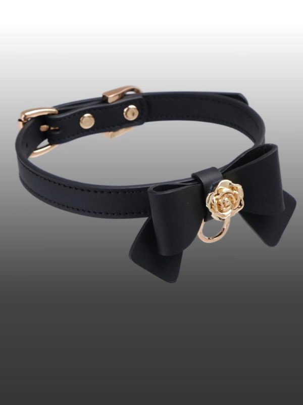 check-necklace-bow-rose-collar-2 choker necklaces