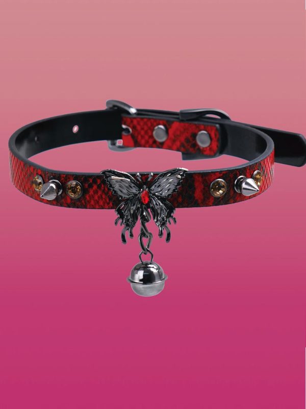 check-necklace-butterfly-bell-collar-1 choker necklaces