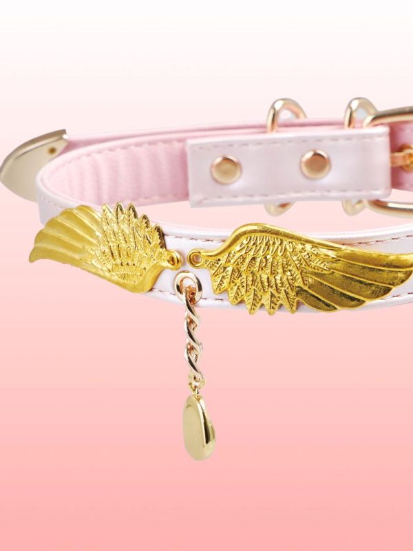 check-necklace-cute-angle-pink-collar-2 choker necklaces