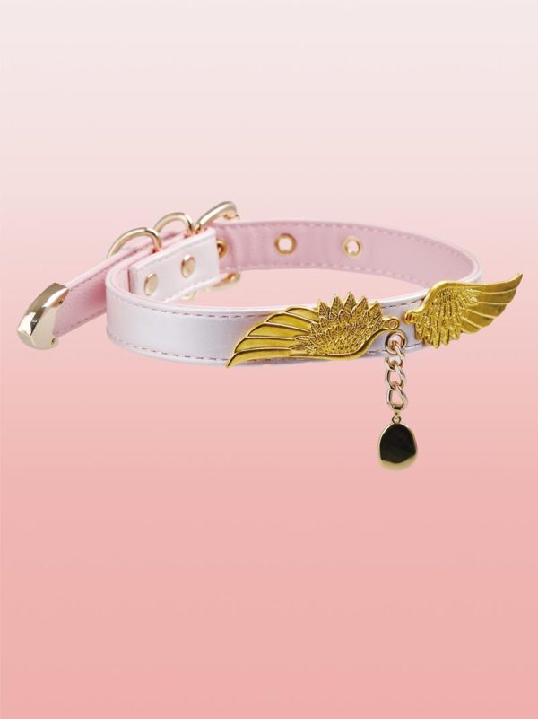 check-necklace-cute-angle-pink-collar-4 choker necklaces