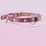 check-necklace-cute-pink-heart-collar-2 choker necklaces