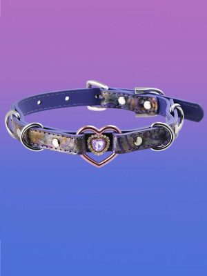 check-necklace-purple-hollow-heart-collar-1 choker necklaces