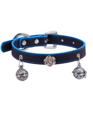 check-necklace-rose-bell-collar-1 choker necklaces