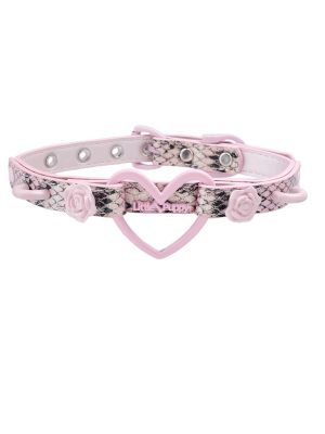 choker-necklace-pink-snake-pattern-collar-1 choker necklaces
