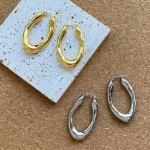 corrugated-hollow-gold-earrings-3 basic earrings