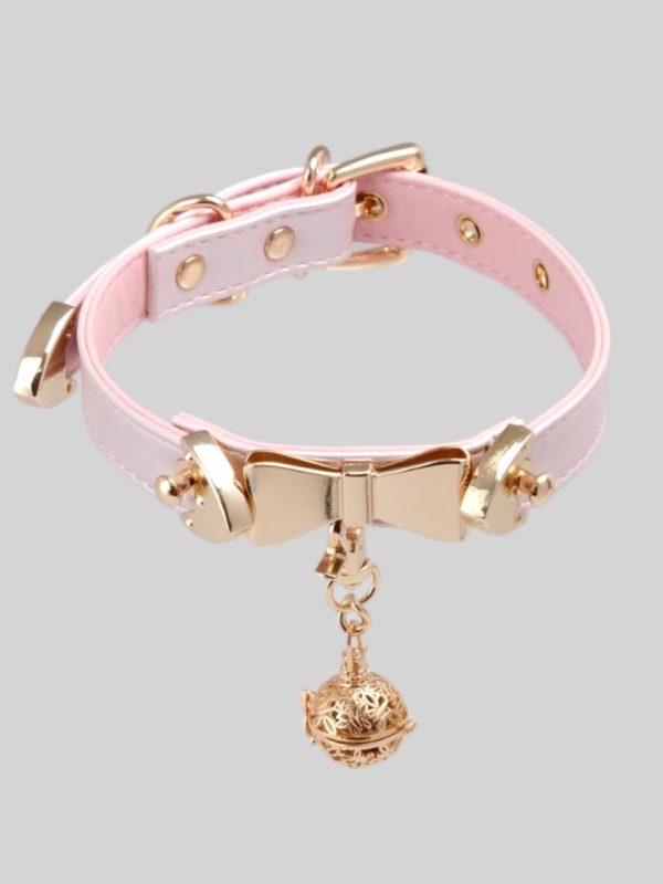 cute-choker-pink-bell-collar-1 cute collar