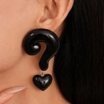 cute-earrings-question-mark-shape-2 cute ear studs