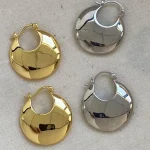 ear-piercing-jewelry-basic-frisbee-ear-studs-3 gold earrings