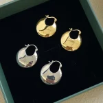 ear-piercing-jewelry-basic-frisbee-ear-studs-4 gold earrings