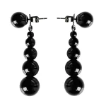 ear-piercing-jewelry-black-agate-leaf-ear-studs-3 ear jewellery