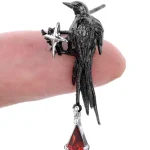 ear-piercing-jewelry-black-crow-ear-studs-4 ear jewellery