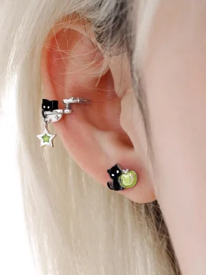 ear-piercing-jewelry-cat&apple-ear-stud-suit-1 ear jewellery