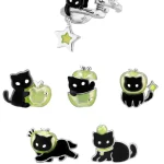 ear-piercing-jewelry-cat&apple-ear-stud-suit-3 ear jewellery