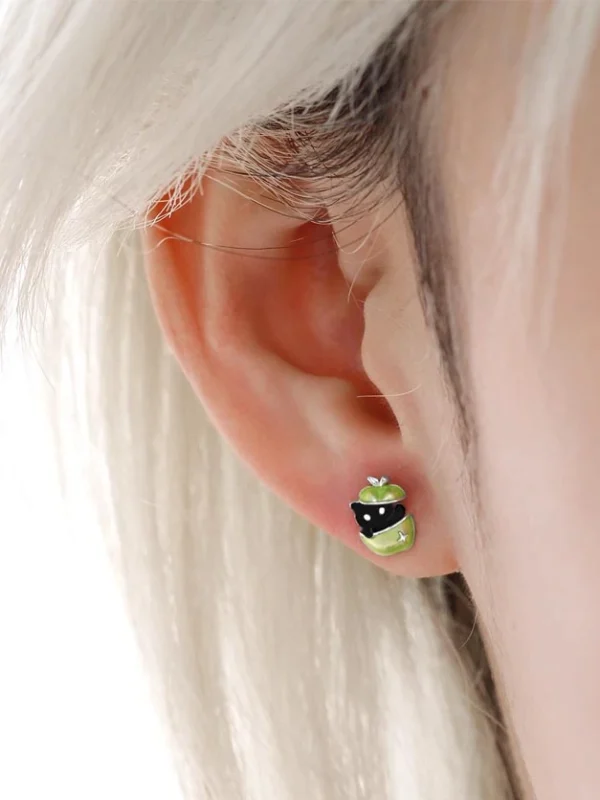 ear-piercing-jewelry-cat&apple-ear-stud-suit-4 ear jewellery