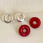 ear-piercing-jewelry-cute-circle-leaf-ear-studs-4 ear jewellery