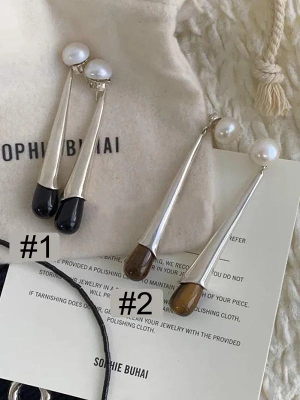 ear-piercing-jewelry-drop-agate-ear-studs-3 sliver earrings