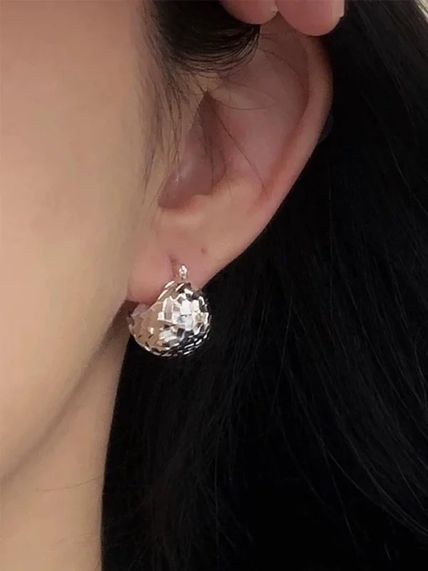 ear-piercing-jewelry-embossed-texture-ear-rings-2 sliver earrings