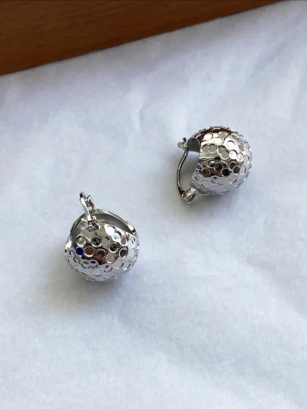 ear-piercing-jewelry-embossed-texture-ear-rings-3 sliver earrings