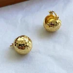 ear-piercing-jewelry-embossed-texture-ear-rings-4 gold earrings