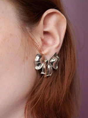 ear-piercing-jewelry-equisite-bow-leaf-ear-studs-1 ear jewellery
