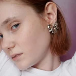 ear-piercing-jewelry-equisite-bow-leaf-ear-studs-3 ear jewellery