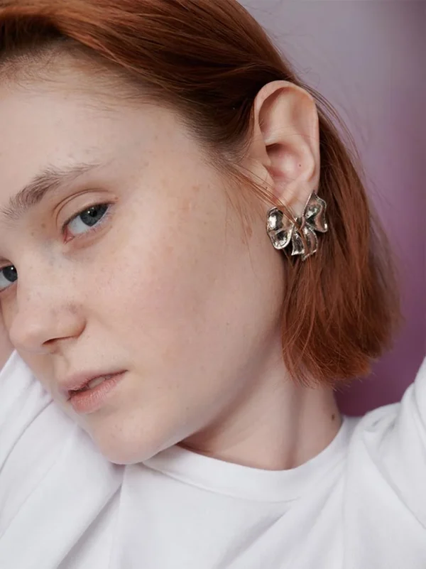 ear-piercing-jewelry-equisite-bow-leaf-ear-studs-3 ear jewellery