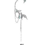 ear-piercing-jewelry-fishtail-tassel-ear-cuffs-2 ear jewellery