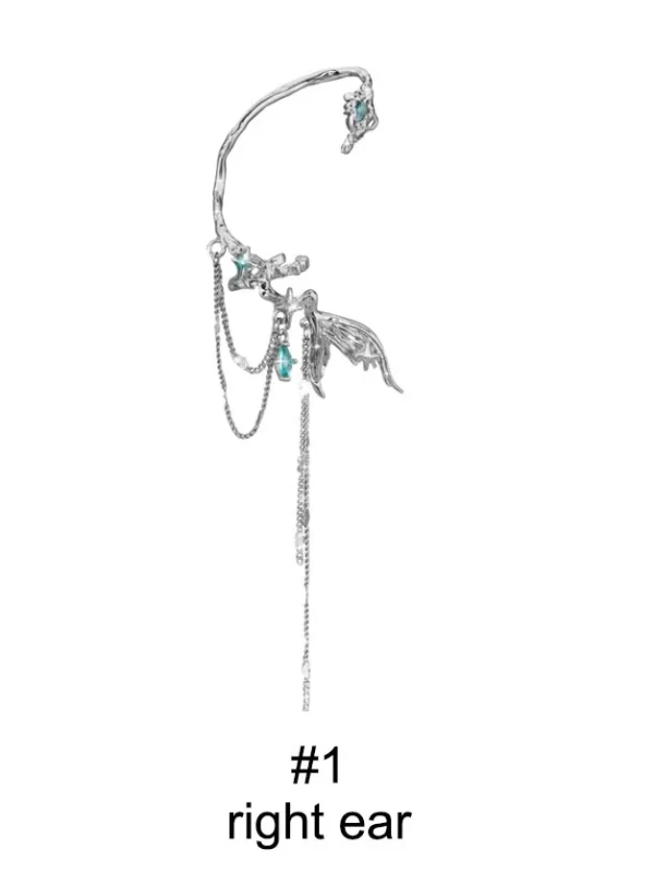 ear-piercing-jewelry-fishtail-tassel-ear-cuffs-2 ear jewellery