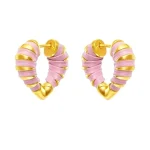 ear-piercing-jewelry-gold-heart-leaf-ear-ring-4 ear jewellery