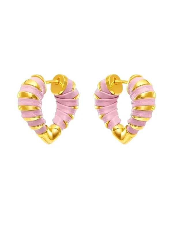 ear-piercing-jewelry-gold-heart-leaf-ear-ring-4 ear jewellery