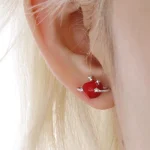 ear-piercing-jewelry-green-apple-ear-stud-4 ear jewellery