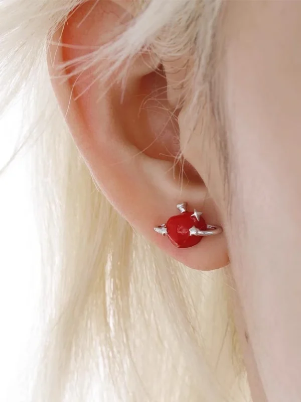 ear-piercing-jewelry-green-apple-ear-stud-4 ear jewellery