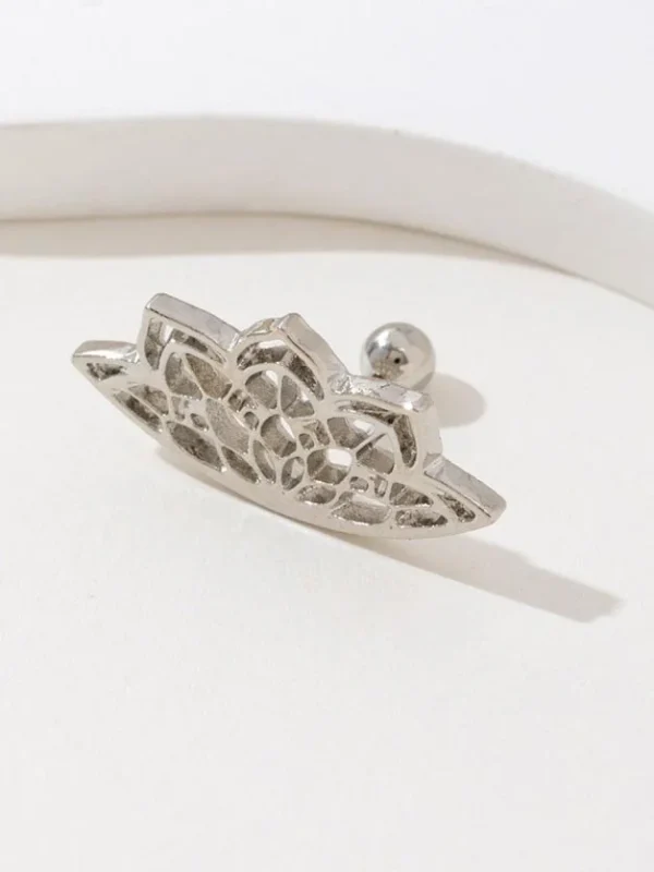 ear-piercing-jewelry-hollow-lotus-ear-stud-4 ear jewellery
