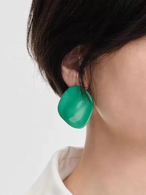 ear-piercing-jewelry-irregular-enamel-ear-studs-3 cute earrings